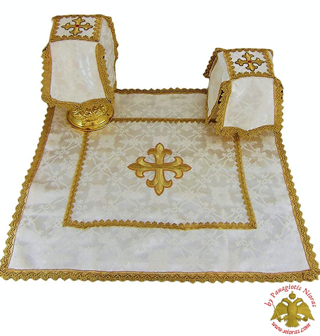 Covers Of The Holy Grail - Communion White Cup Covers Embroidery